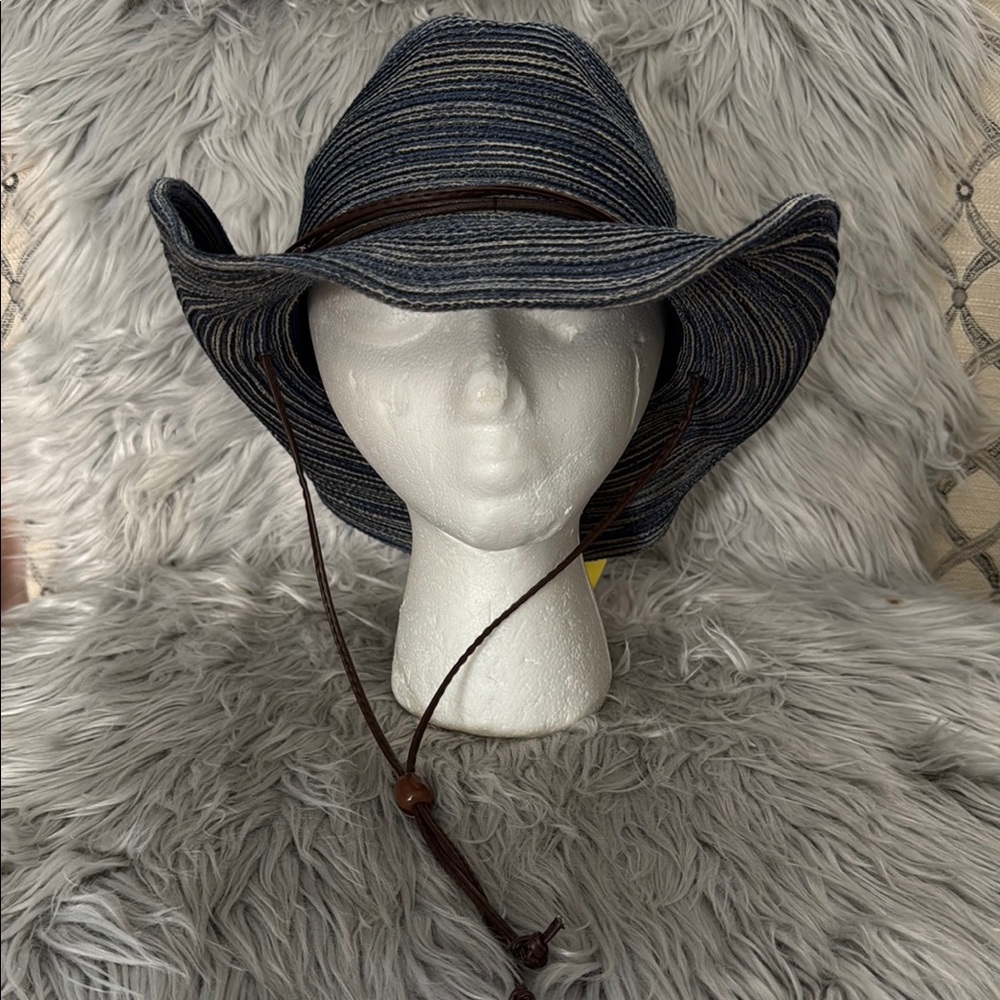 Sun Day Sunset Hat Denim UPF50+ Medium NWT - Picture 6 of 16